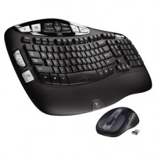 Logitech MK550 Wireless Desktop Ergonomic Wave keyboard and Mouse Combo with Unifying Receiver